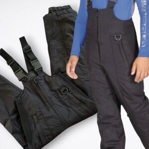 Sport Essentials Bib Snow Pants Youth Unisex Black Size 8 VGUC